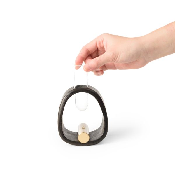 Vasin Brown bamboo frame Single flower vase-S9